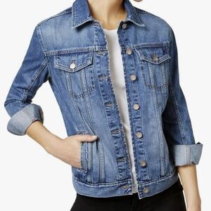 Calvin Klein Jeans Women's Oversized Fit Boyfriend Trucker Jacket Indigo Vintage